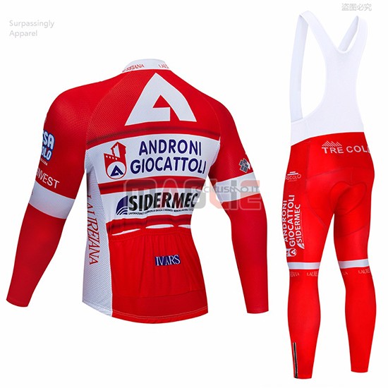 Maglia Androni Giocattoli Manica Lunga 2019 Rosso Bianco - Clicca l'immagine per chiudere